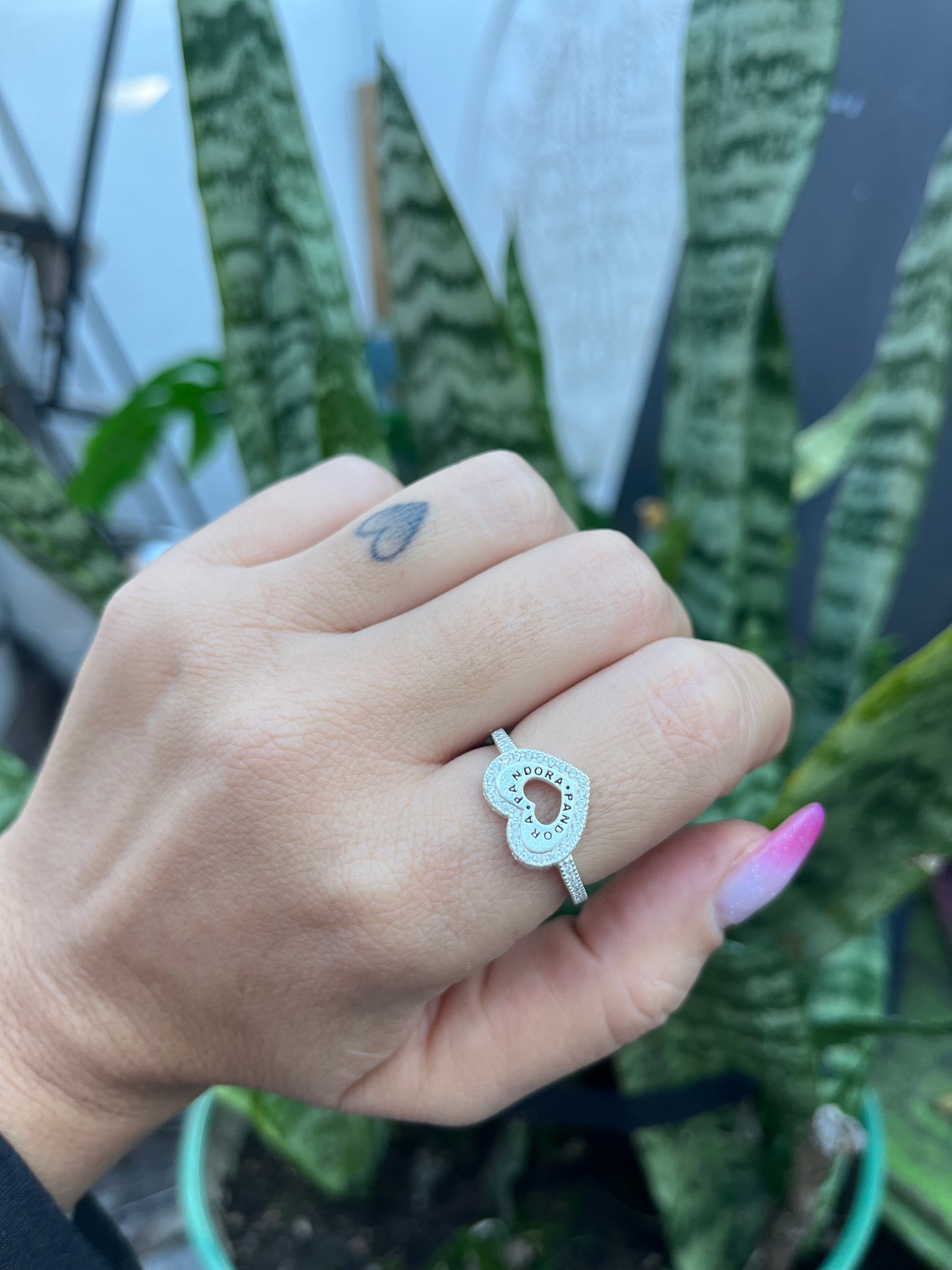 Anillo corazón en plata 925 y circonias tamaño 2.0