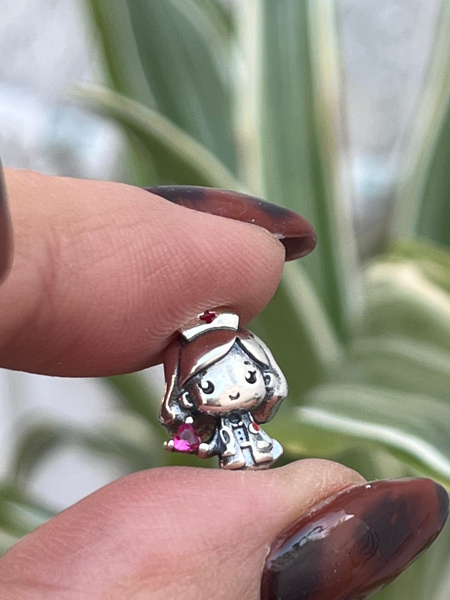 Charm Enfermera plata 925