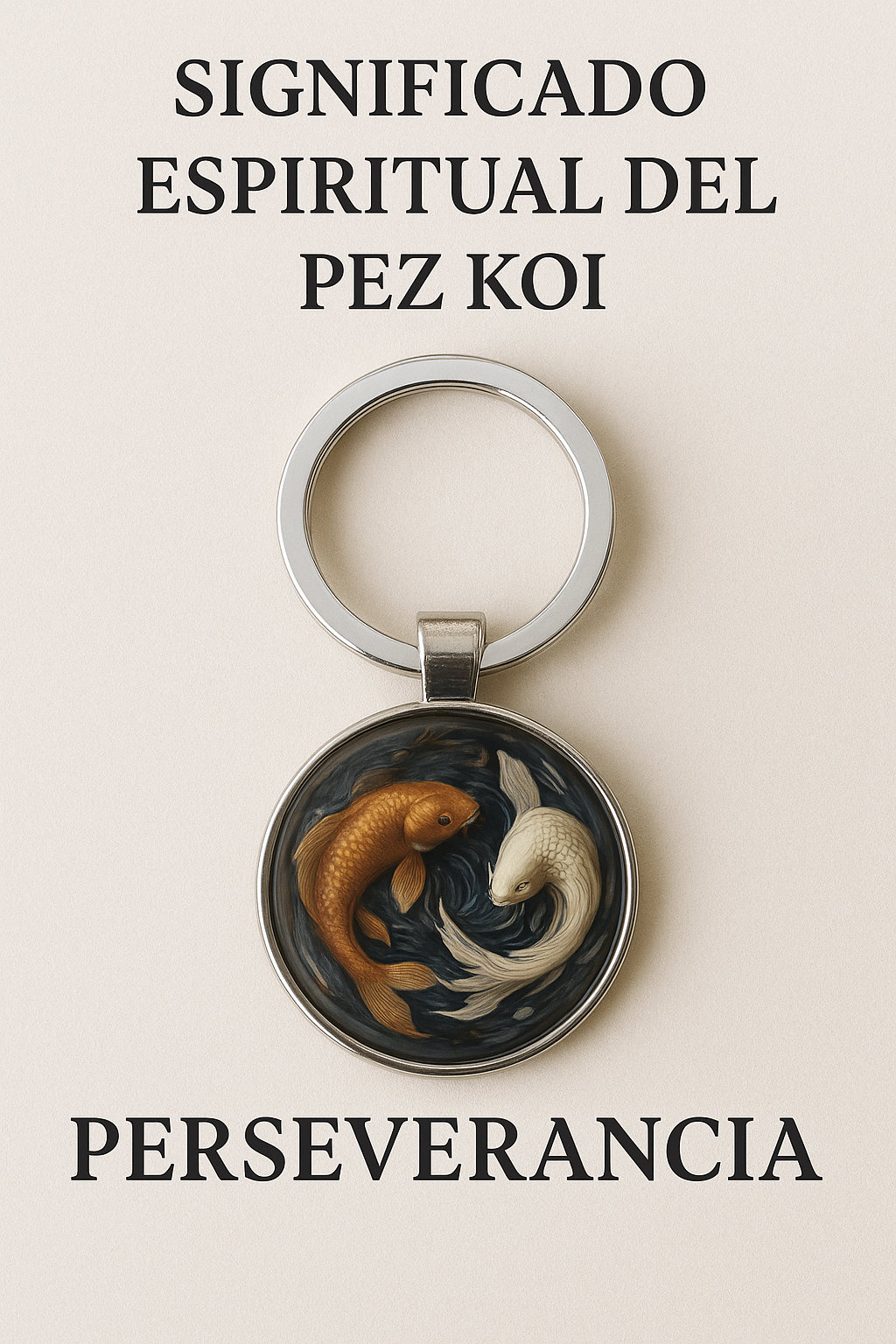 Llavero pez koi