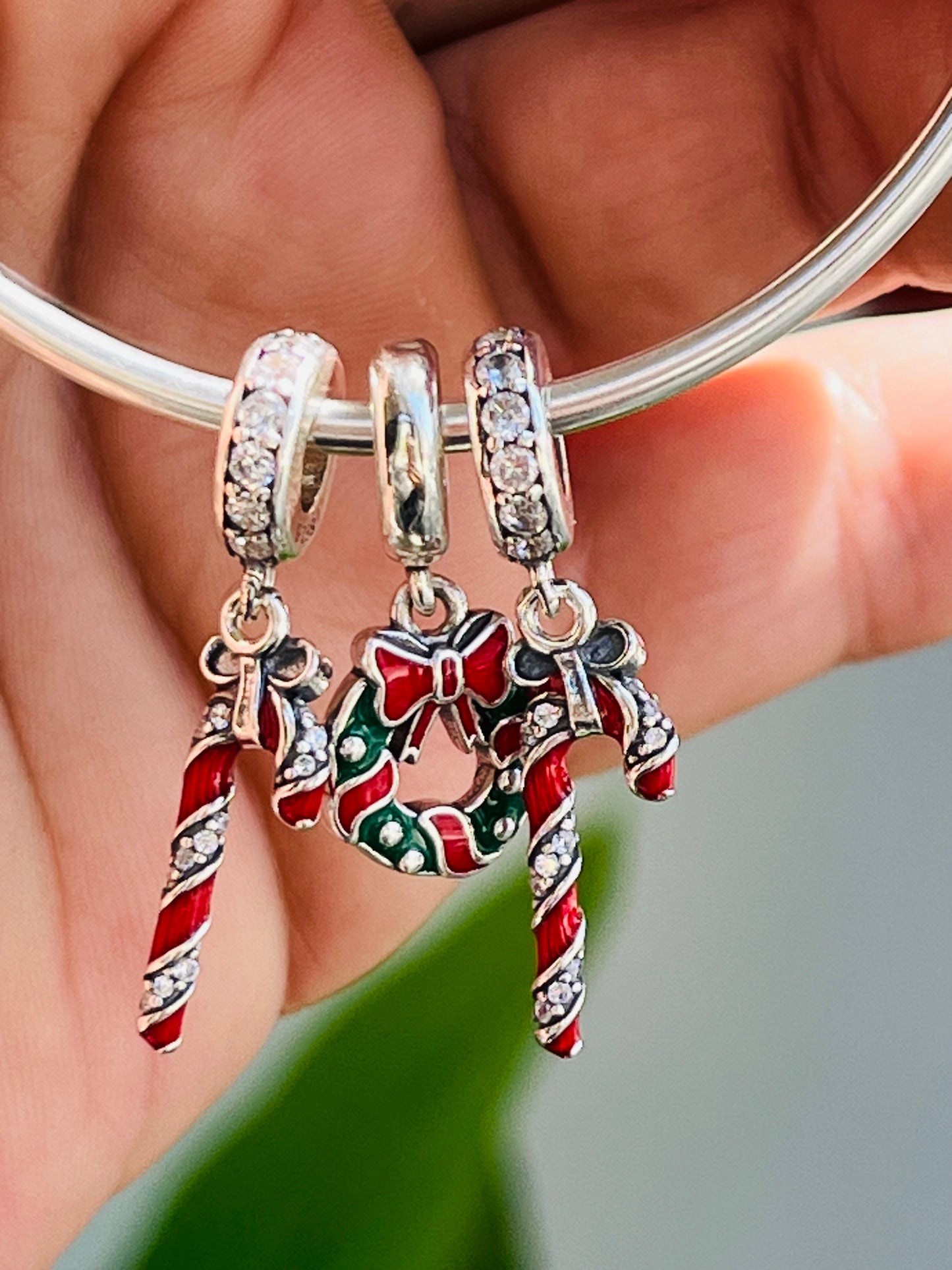 Charm navideño bastón