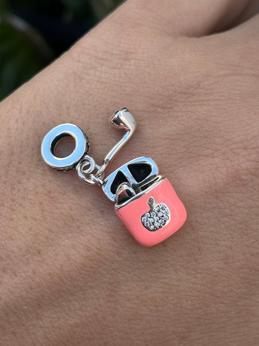 Charm auriculares iPhone pink